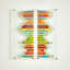 Sticks, verre fondu, art mural - gauche
