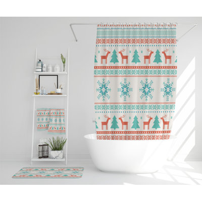 Keila Polyester Shower Curtain Set