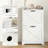 Slim Entryway Shoe Storage In Style - 2 Flip Drawers & Adjustable Shelves For 8 Pairs, Distressed White Stand, Shelves, Fits Design