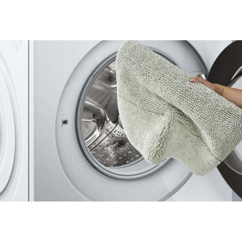 Granada Premium 100% Cotton 2155 GSM 4-Piece Bath Rug Set, OEKO-TEX® Certified, Non-Slip Spray Latex Backing, Plush Tufted, Super Absorbent, Machine Washable Bathroom Rugs for Bathroom, Shower, Tub & Vanity, Dark Sage