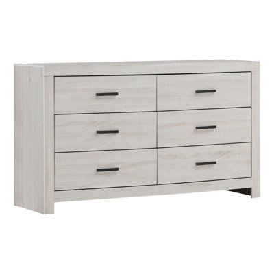 Commode double 6 tiroirs l 58,5 po