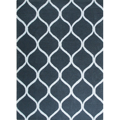 Hand Tufted Wool Area Rug in Blue