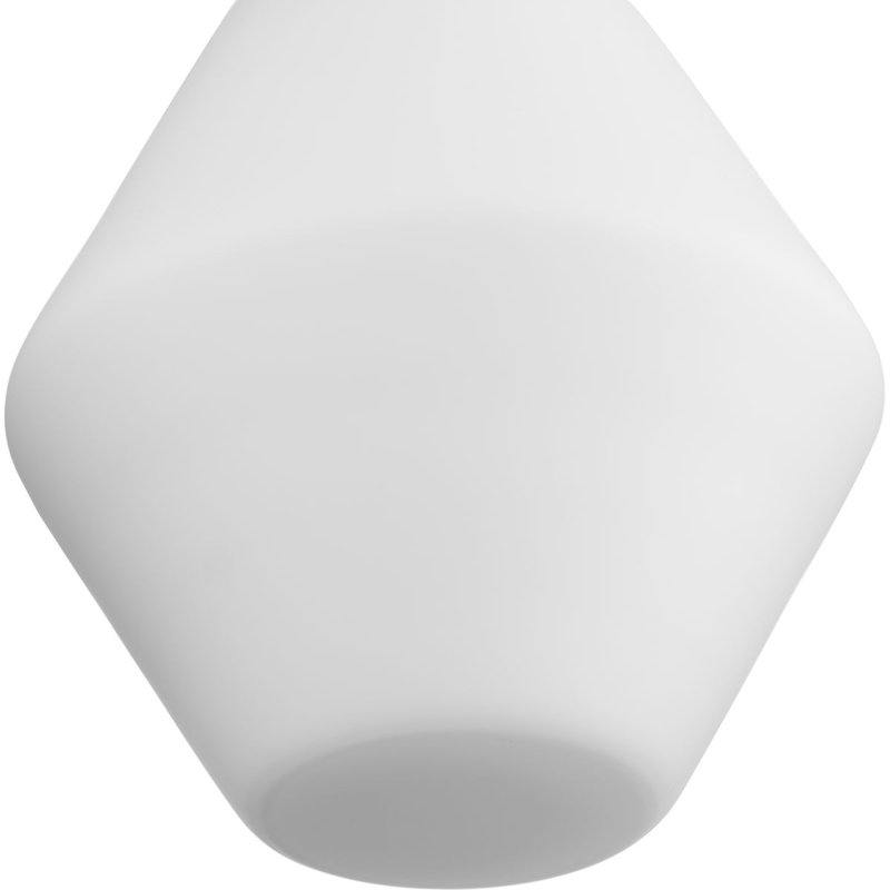 Luminaire suspendu géométrique 1 lumière Jerica, Nickel brossé