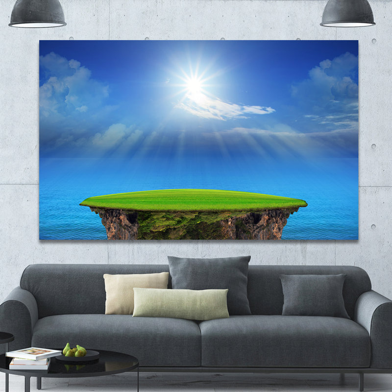 «Blue Sky and Sun Shining», reproduction de photo sur toile tendue, H 20 po x l 20 po x P 1 po