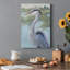 Blue Heron Portrait I - Toile tendue avec châssis de qualité supérieure - prête à être accrochée-1276210570