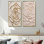 «Abstract Abstract Spiral of Beige Rose Flower III», ensemble de 2 décorations murales florales traditionnelles