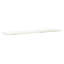Coussin de chaise longue 78,75 x 23,75 x 1,5 po en tissu imperméable avec coussin à fermeture à glissière crème