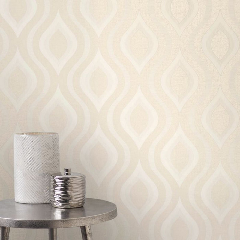Bohannon 10m x 53cm Semi-Gloss Wallpaper Roll, Gold