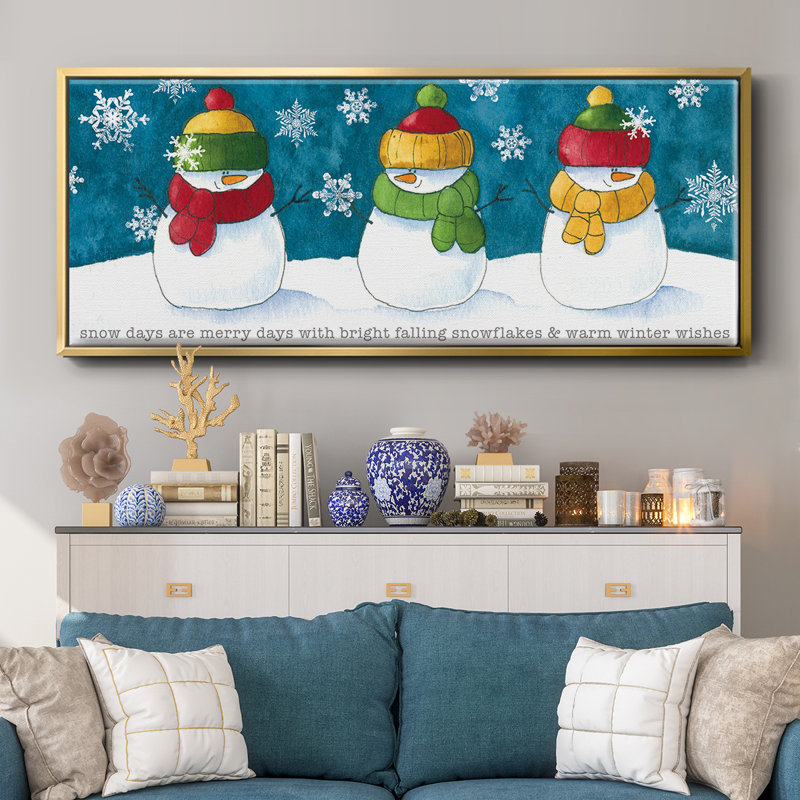 A Frosty Kiss - toile encadrée