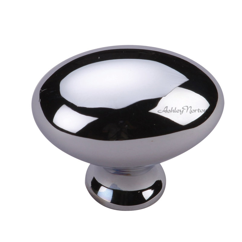 Oval Knob, Polished Chrome, 1 1/2''