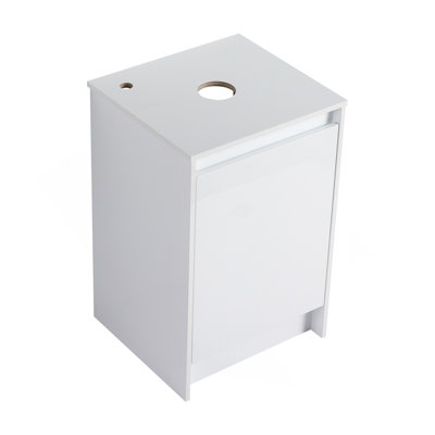 20" Freestanding Bathroom Cabinet, Soft Close Doors, Glossy White, (Only Vanity)