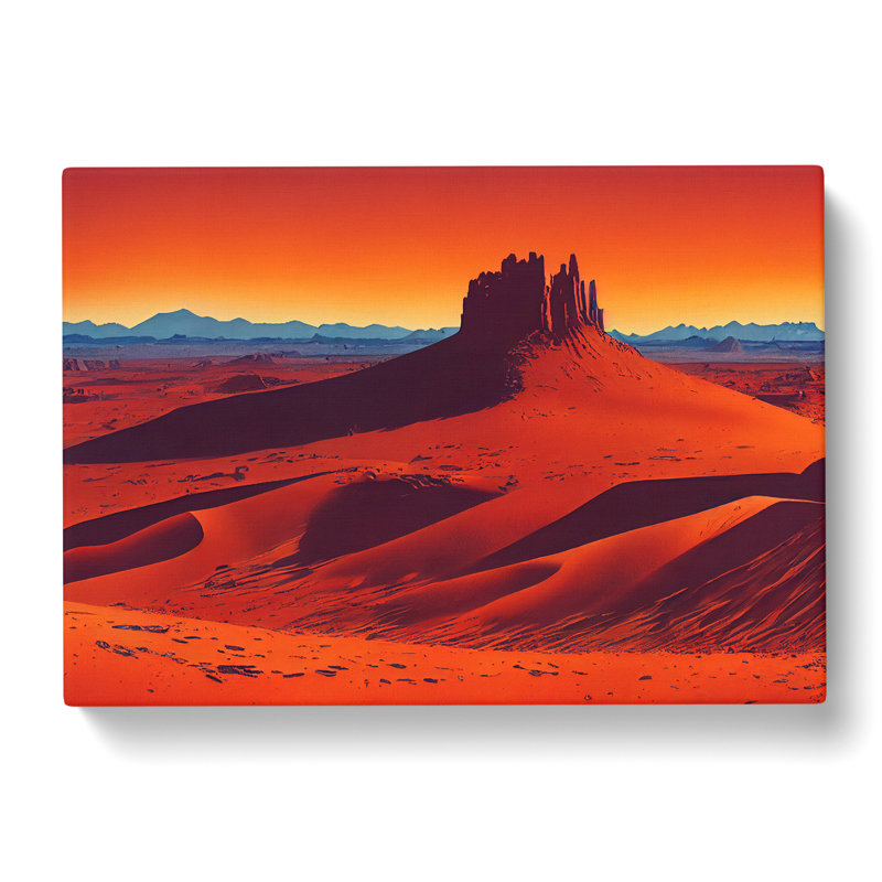 Contoured Desert - Wrapped Canvas, 50cm H x 76cm W x 3cm D