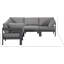 Canapé modulaire d'extérieur 90 po avec coussins Lareen-61209907-61209908