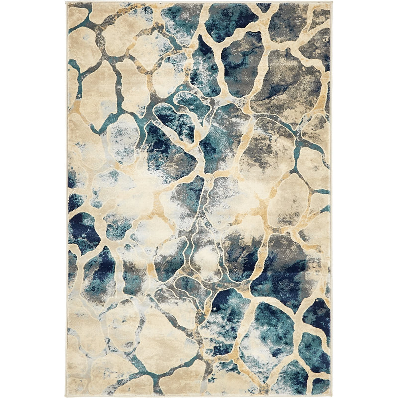 Brantlie Abstract Indoor Rug, Rectangle 4' x 6'