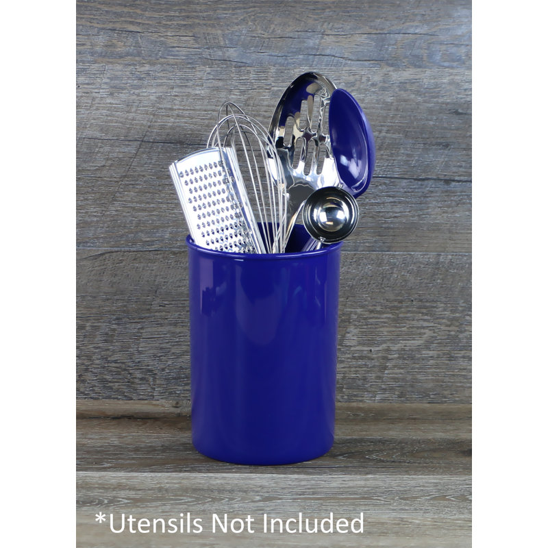 Pot à ustensiles en plastique Calypso Basics, Indigo