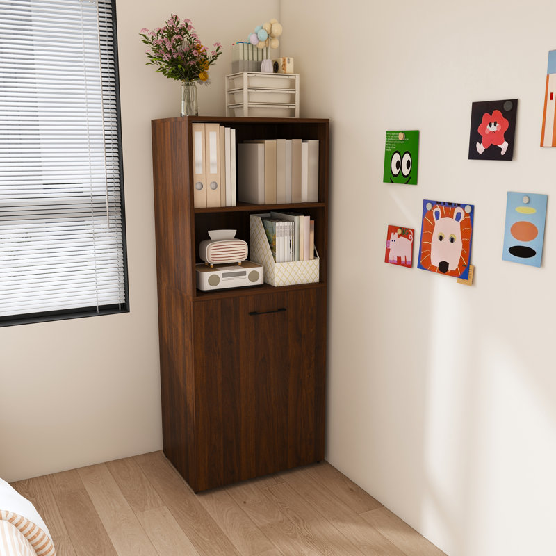 Bureau extensible, bureau avec tablettes de rangement et roulettes mobiles, bureau pliable pour petits appartements et bureaux, noyer