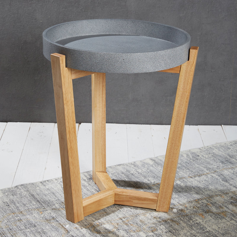 Maddison Tray Top End Table, Grey