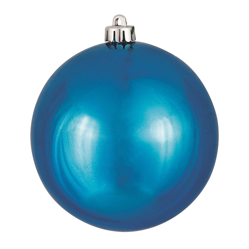 Décoration de boule décorative des Fêtes, 3", Turquoise brillant