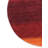 Manns Hand Knotted Loom Wool Eco-Friendly Area Rugs - Round | Orange & Red Color | Contemporary Design | Area rugs for living room, bedroom-1464037507