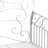 43" Garden Bench With , Cream White Metal Patio For Outdoor Spaces, Backyard, Poolside, Lawn, Versatile Backyard Bench, White, Frame