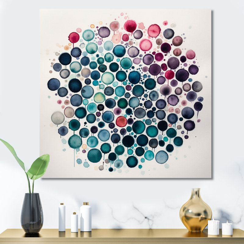 «Exploration des profondeurs de la fludité verte II», reproduction sur toile, H 16 po x l 16 po x P 1 po, Toile tendue