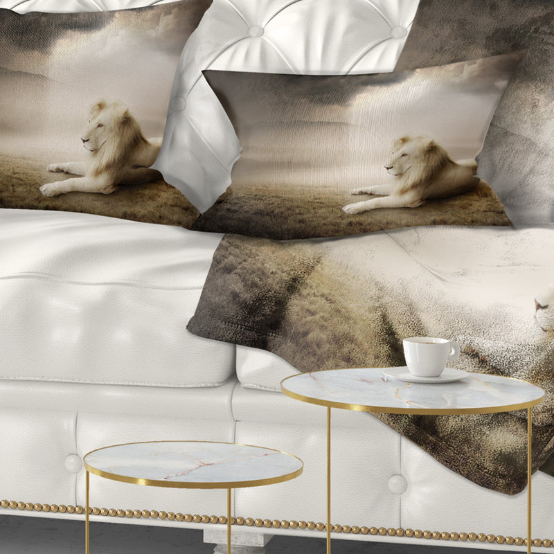 Très grand coussin animal d’animaux au soleil