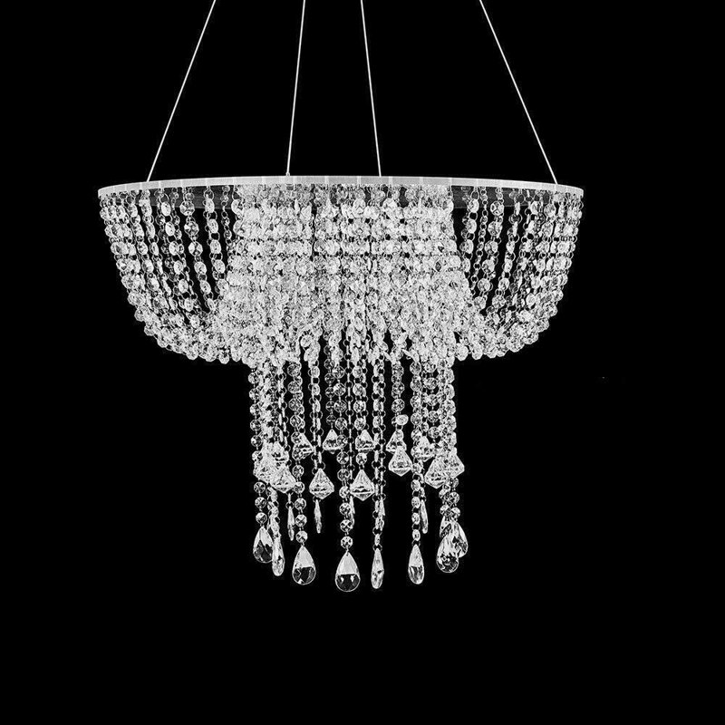 Lustre en cristal Georgietta, H 18 po x l 24 po x P 24 po