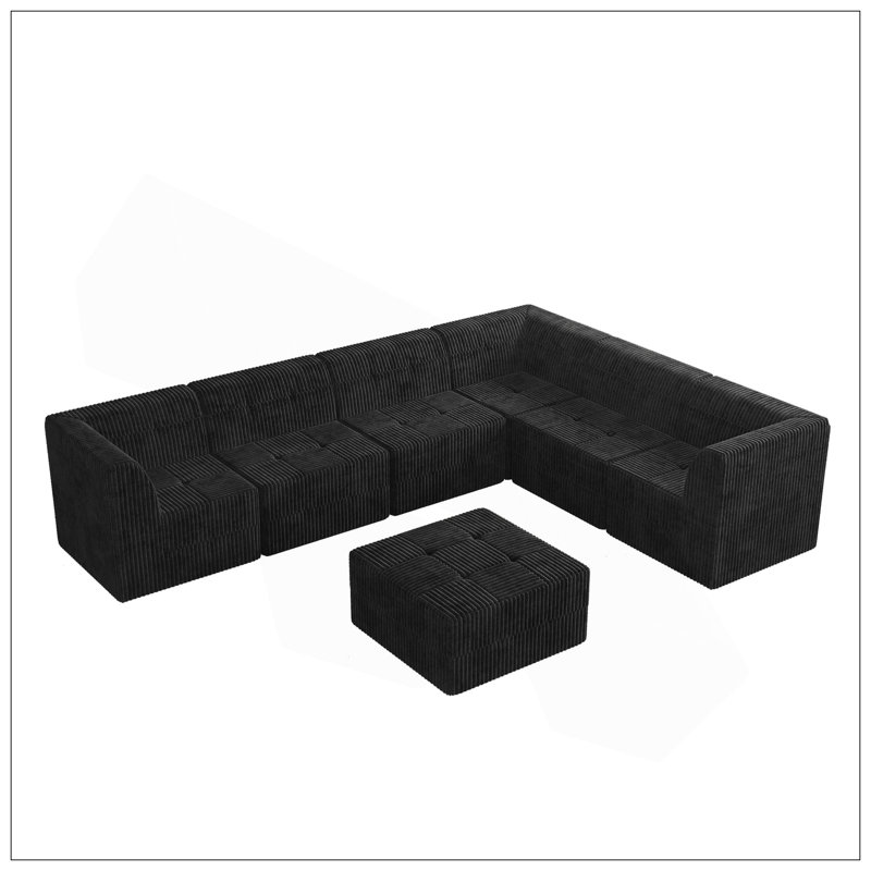 Canapé L, Noir