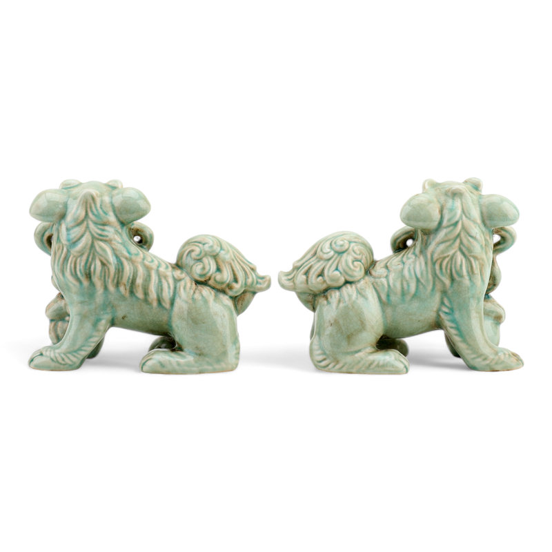 Porcelain Foo Dogs Pair