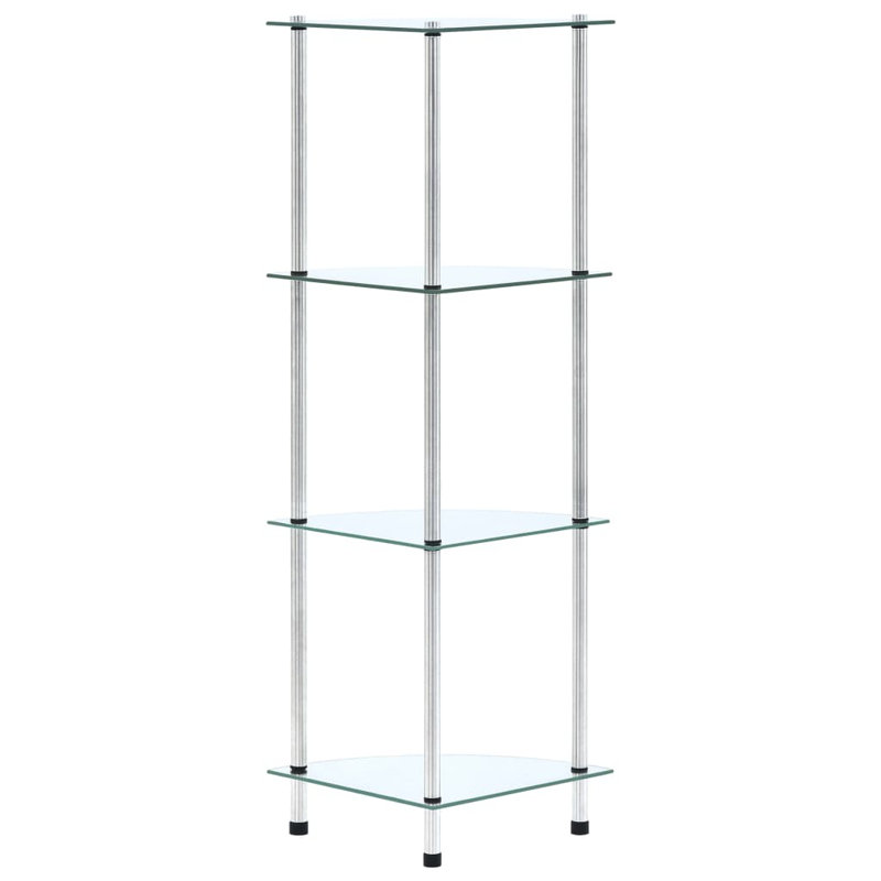 Sisler 30cm W Metal Shelving Unit, Transparent