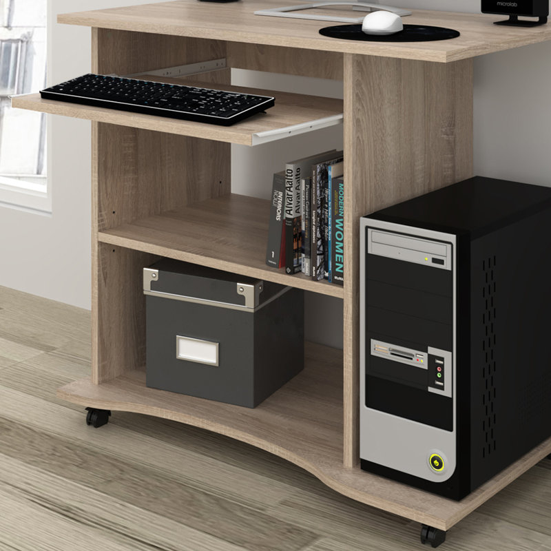 Rawald Computer Desk, Sonoma oak