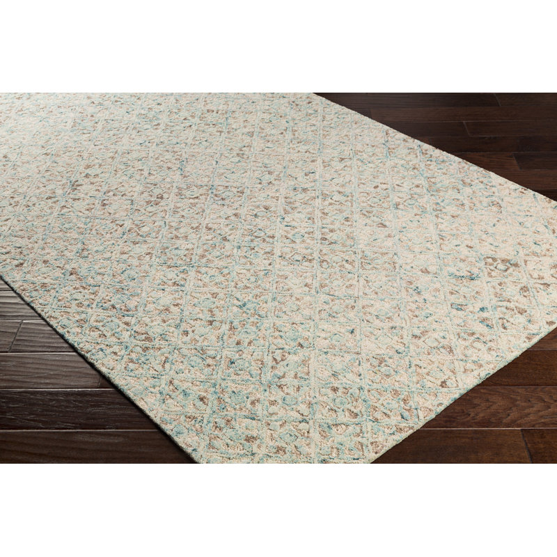 Avon Hand Tufted Wool Area Rug, Rectangle 2' x 3'