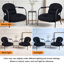 Ensemble de 2 fauteuils d'appoint rembourrés en velours côtelé avec coussin lombaire Aldarondo-132269723