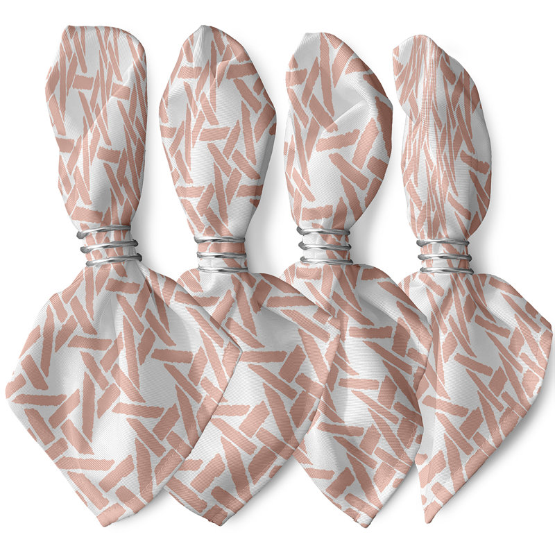 Ensemble de serviettes 4 pièces Josefien, Corail