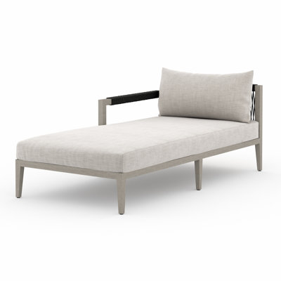 Kristine 33'' Outdoor Teak Chaise Lounge