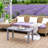 Outdoor Gray Table,Rectangle Outdoor Coffee Table-1573112449