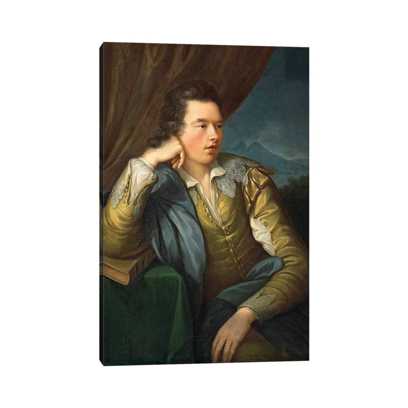 Portrait Of John Campbell by Angelica Kauffmann - Wrapped Canvas Painting, 30.48cm H x 20.32cm W x 1.91cm D