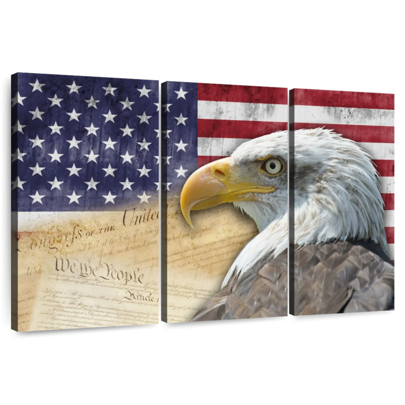 American National Eagle, 32" H x 50" W