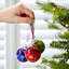 6cm Marble Glass Bauble