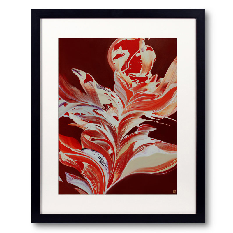 Makara Print by Novi Lim, Black Framed Paper, 30" H x 24" W