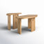 Ensemble de 3 tables gigognes en bois massif Elverta