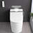 Smart Toilet With Night , Self-Cleaning Nozzle, Heated Seat, Foot Sensor, Remote Control, Led Display Control Bidet ,