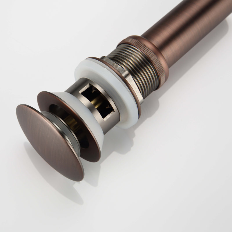 Bathroom Faucet with Drain Assembly, Brown Bronze