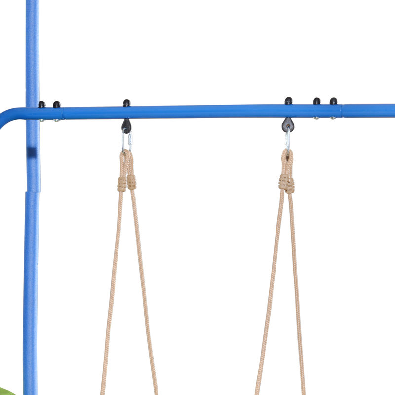 12FT Green Outdoor Trampoline with Slide, Swings, and Basketball Hoop