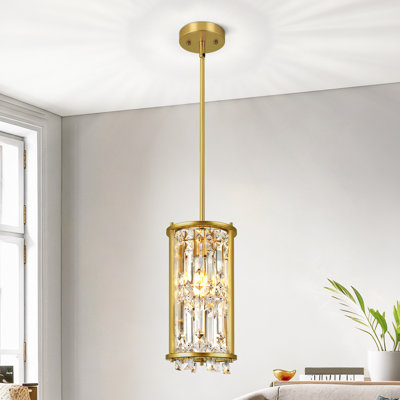 1-Light Crystal Pendant Lighting