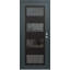 Porte d'entrée pré-suspendue à panneau en acier noir anthracite / anthracite-119484887-119484883
