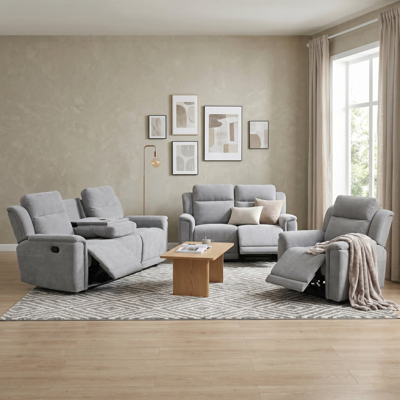 Sumana 2 Seater Reclining Loveseat, Grey