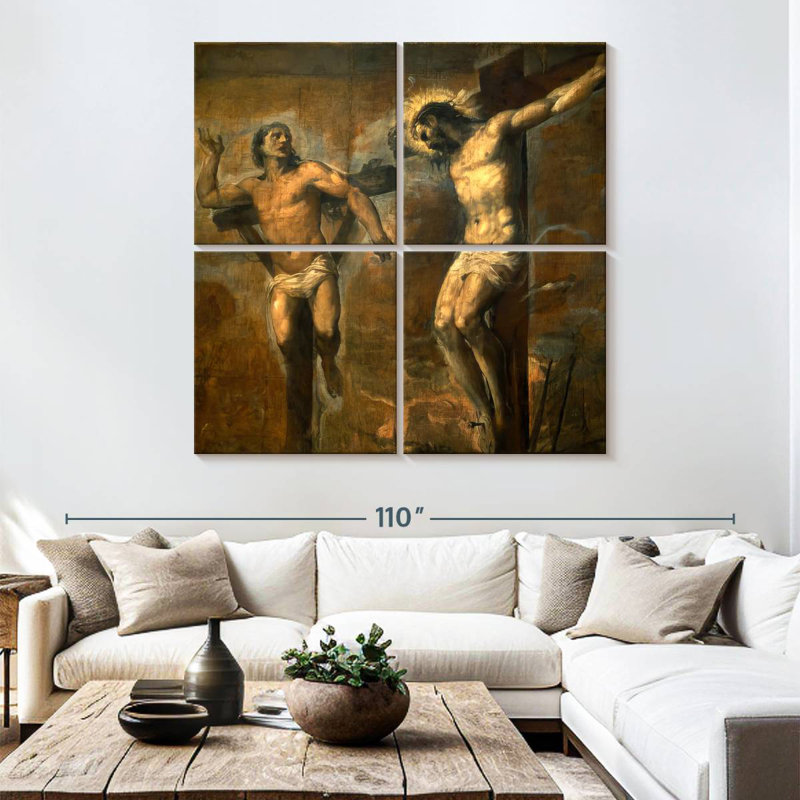 Leisha Christ et le bon voleur, H 74 po x l 74 po