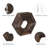 Jagjeet 5 Piece Hexagon Paulownia Accent Shelf