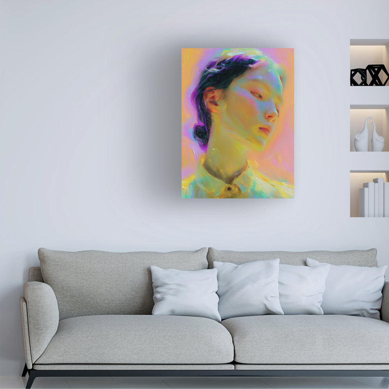 Art mural sur toile tendue - "Chromatique rêve I" de Paula Freeman pour décoration de salon, de chambre à coucher ou de bureau - 18 x 24